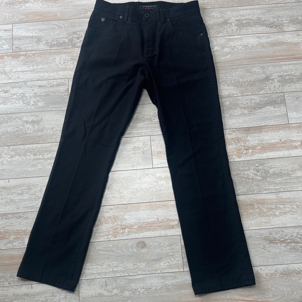 Alberto Modern Fit Jeans STONE-I stricky Pinstrip Black 32 x‎ 34